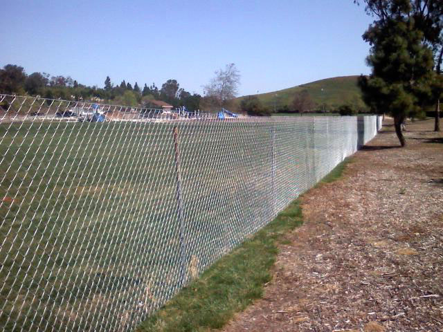 Post Driven Chain Link Fence